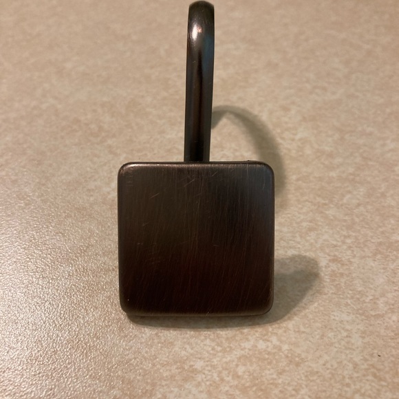 Bronze Colored Shower Curtain Hooks - 10 Count - Picture 2 of 3